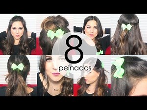 8 peinados FACILISIMOS utilizando moños!