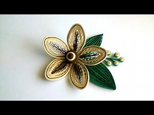 Quilling a flower with a comb. Quilling Tutorial.