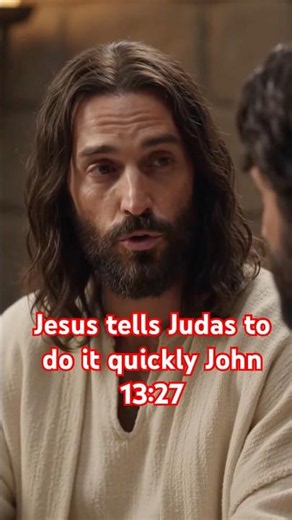 Jesus tells Judas to do it quickly John 13:27