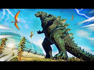 O MAIOR GODZILLA DO PLANETA! Velociraptors vs Gojira | Jurassic World Evolution 2: Mods | PT/BR