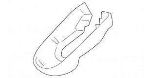 Black Windshield Multifunction Sensor Mount Bracket Cover