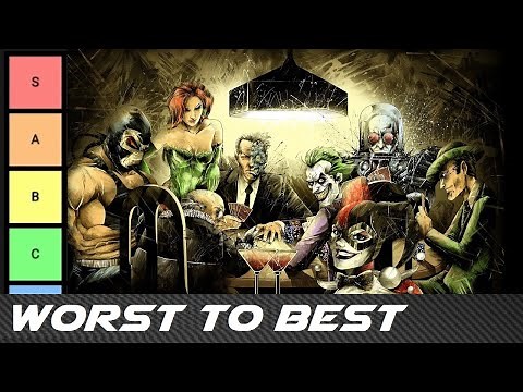 Worst to Best: Batman Villains (Tier list)
