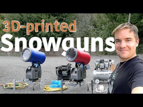 I‘ve Built a DIY Snowmaking System ❄️ | 3D-Printed Cannons, Snow Lance & Compressors