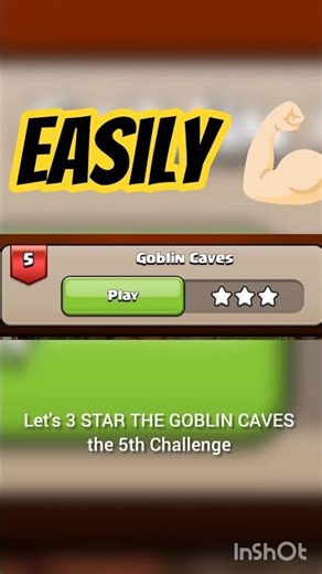 HOW To Three Star the Goblin Caves the 5th Challenge || Easy Attack #clashofclans #coc #easy