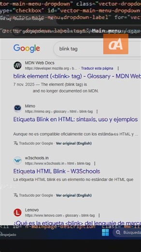 Blink en Google #shorts