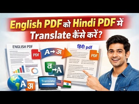 English pdf to hindi pdf | how to Translate English pdf to Hindi pdf in easy process