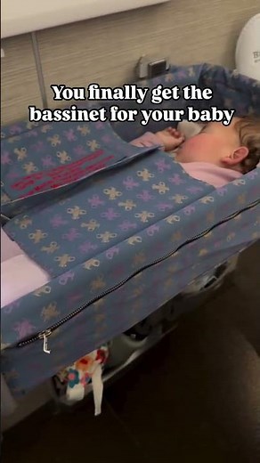But my baby actually slept in the bassinet this flight 🥳 Follow for baby travel tips! Securing
