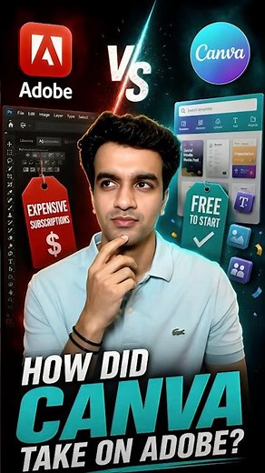 How Canva Quietly Beat Adobe 😳 #shorts
