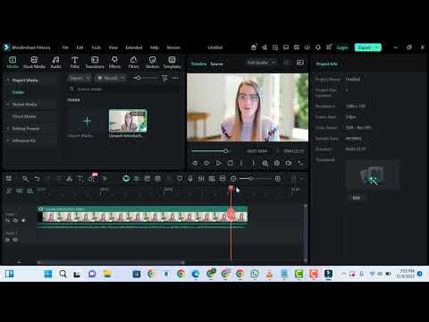 How to use pre built templates in a video editing software or add template to videos using Filmora