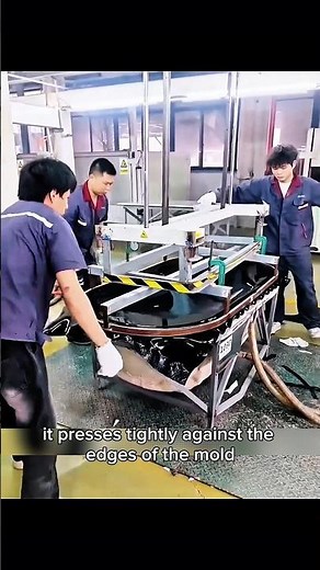 How Plastic Bathtubs Are Made in Factory 😱 | Satisfying Manufacturing Process #shorts
