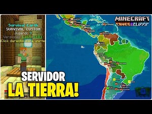 New Minecraft Survival server of Earth at REAL SCALE! 😱 Join now! 👾