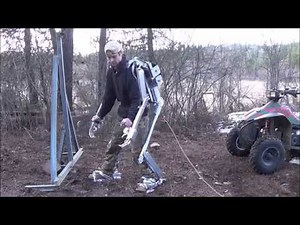 Homemade Exoskeleton Suit, Built from scrap material comes to life!