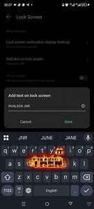 How to make your names to be displayed on screen Lock 🔒