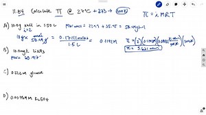 SOLVED:Calculate the osmotic pressure of each of the following… | Numerade