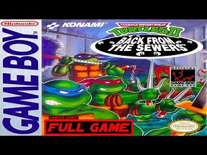 Teenage Mutant Ninja Turtles II: Back from the Sewers [GAME BOY] Walkthrough FULL GAME [4K60ᶠᵖˢ🔴]