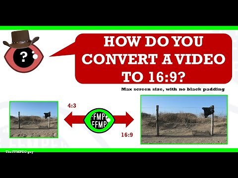 How to convert a video to 16:9 widescreen format aspect ratio | Max screen size, no padding #ffmpeg
