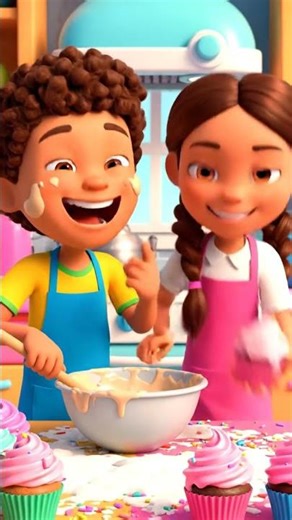 Kitchen Fun 🍪🥄 #cartoon #kidsvideo #short