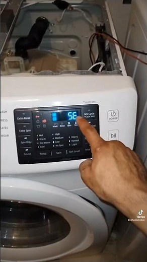 how to get error codes from a Samsung front load washer VRT #laundrymachine #lglaundry #mechanic #lg