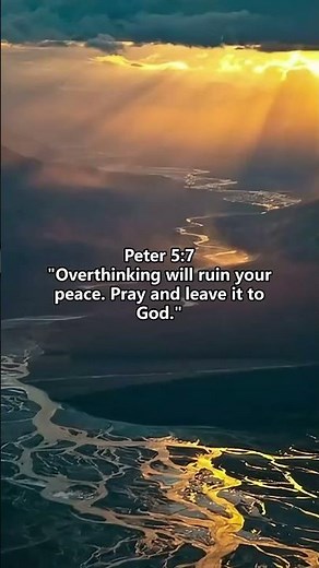 Let Go & Let God — 1 Peter 5:7