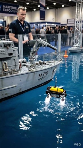 Ultra Realistic RC Navy Ship Deploying Underwater Drone