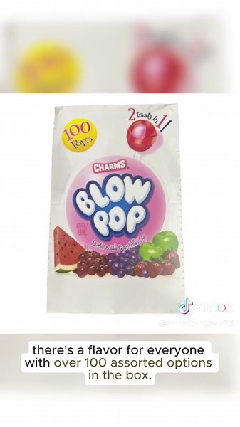 Charm Blow pop lolipop assorted flavor sucker 100 counts#variety