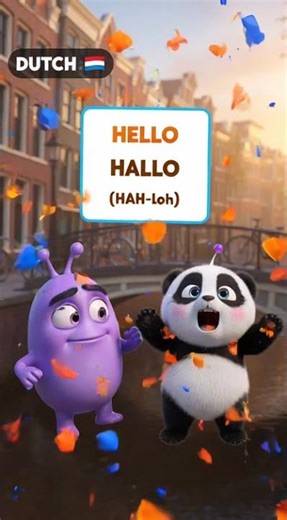 Hello & Thank You in Dutch 🇳🇱 #shorts