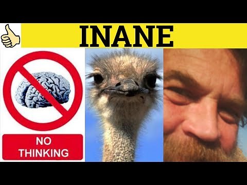 🔵Inane Meaning - Inanely Defined - Inane Explained Inanely Examples - Inane Definition Inane Inanely