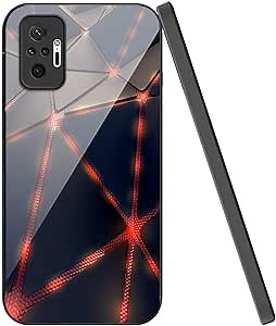 Xiaomi Redmi Note 10 Pro 4G Case Xiaomi Redmi Note 10 Pro Max 4G Case Slim Soft TPU Frame Hard Glass Back Anti-Scratch Shockproof Xiaomi Note 10 Pro Cover Case for Xiaomi Redmi Note 10 Pro/Pro Max 4G