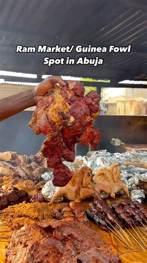Abigail Akpeki on Instagram: "Ram Market/Guinea Fowl Spot in Abuja They sell basically everything ram here, big ram, small ram, roasted ram, already cut ram meat, ram suya etc l liked the Kilishi here, it was really good. The ram also looked like good quality meat. The suya was ok. They also have Guinea fowl, I’m pretty sure it can be priced down from that N10k they said it was Aliu 09137291890 Have you guys been here? Share your experience!!! Where’s your favorite ram market in Abuja? 📍It’s ki