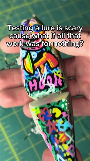 Testing is the scariest part of lure making… #handmadelure #fintasylures