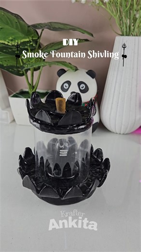 DIY Smoke Fountain Shivling #craft #diy #handmade #homedecor #krafterankita #shorts #mahashivratri