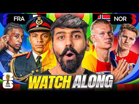 France vs Norway Fifa World Cup 2026 Watchalong Live | Mbappe vs Haaland