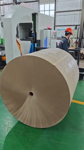 Automatic paper roll cutting machine #papercuttingmachine #papermachine