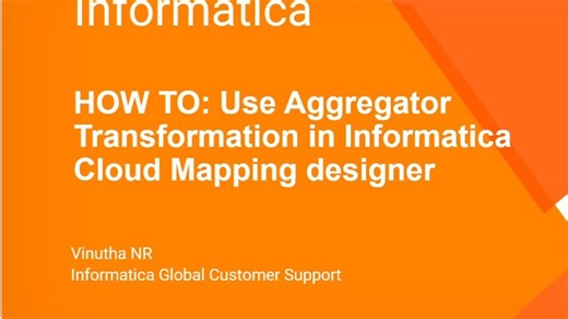 如何在Informatica云映射设计器中使用聚合转换