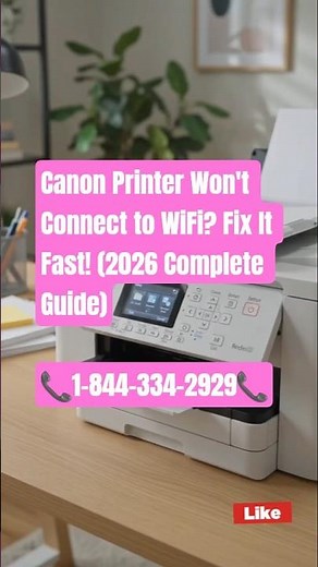 Canon Printer Won't Connect to WiFi? Fix It Fast! (2026 Complete Guide) #canonprinter #ijstartcanon