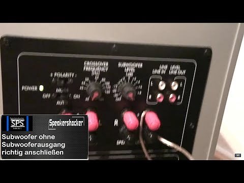 Connect subwoofer without subwoofer output correctly to the amplifier.MTS
