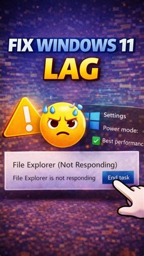 Windows 11 Lag? Fix It FAST! #shorts