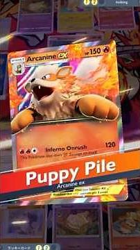 PUPPY PILE ARCANINE Catches Opponents by Surprise ! - Pokemon TCG Pocket #ポケポケ #pokemonpocket #ポケモン