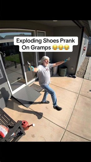 Gramps was mad 😂😂😂 #funny #grandpa #scareprank #prank