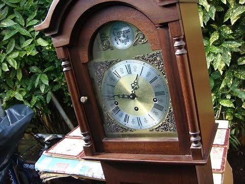 A Modern Tempus Fugit Westminster chime F H S Grandmother clock