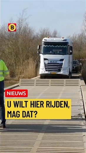 Truck falls through bridge in Werkendam | #accident