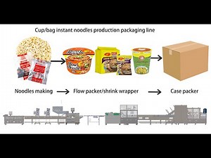 Complete Bagged Cup Instant Noodle Production Processing Packaging Line Noodle Packaging Machine