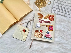 Custom Hand Embroidered Notebook, Handmade Fabric Notebook, Custom Diary, Daisy Notebook, Fabric Hard Cover Journal, Personalized Notebook - Etsy