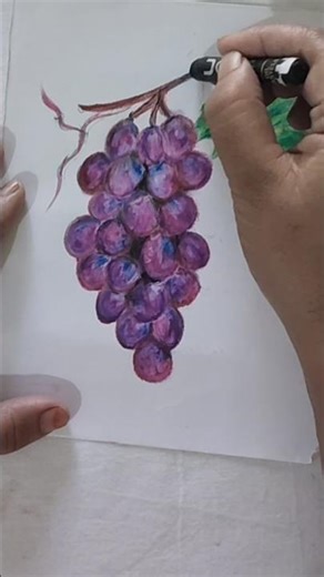 Realistic Grapes Drawing 🍇 | Easy Shading Tutorial
