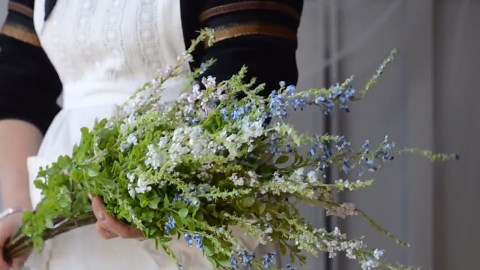 31.5" Small Spring Wildflowers, Blue/pink/white Plant, Artificial Flower, DIY Floral, Wedding/home/holiday Decorations | Mom Gifts for Her - Etsy