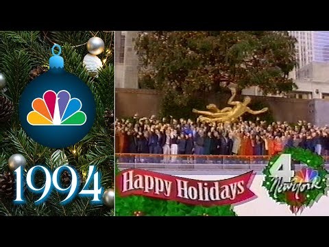 WNBC (NBC) commercials and split-screen credits [December 25, 1994]