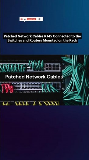 Data Center Cable Management Patching Ethernet to Cisco&Juniper Switches #CableManagement#RJ45 #CCNA