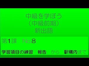 【中級を学ぼう 前期 第1課】語彙No.8｜意味・例文・クイズでしっかり身につく！