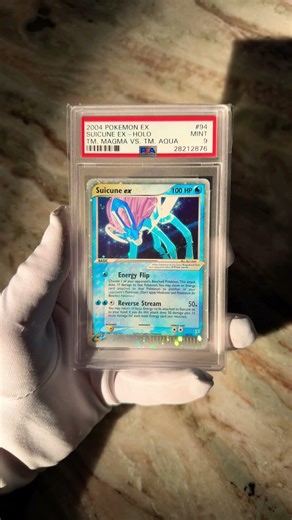 🔵Suicune EX Team Magma vs Team Aqua 94/95 (2004) PSA 9 Holo Pokémon Card 🔵 #suicune #PSA9 #pokemon