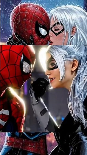 Black Cat Flirting With Spider-Man 😚🖤 | Marvel Moment